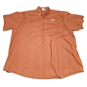 Texas Longhorns mens shirt xxl Button Down shirt Burnt Orange University Co-op